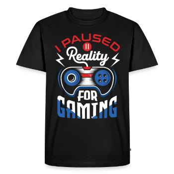 Console de lecteur de jeux vidéo, Gamer Gaming Joystick - T-shirt Premium bio Homme - noir - Devant - Nico (187cm)