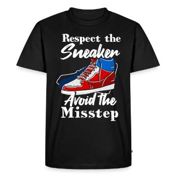 Shoe Collector Shoemaker Sneaker Addict - Men's Premium Organic T-Shirt - black - Front - Nico (187cm)