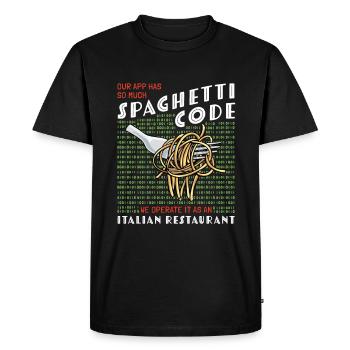Computer programming - Men's Premium Organic T-Shirt - black - Front - Nico (187cm)