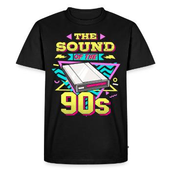 90s Nostalgie Rétro 90s Internet commuté vintage - T-shirt Premium bio Homme - noir - Devant - Nico (187cm)