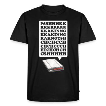 90s Nostalgie Rétro 90s Internet commuté vintage - T-shirt Premium bio Homme - noir - Devant - Nico (187cm)