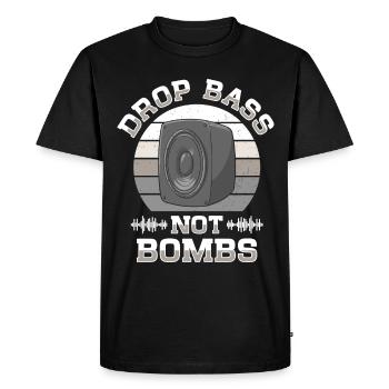 DJ Techno Music Disc Jockey House Party EDM Trance - T-shirt Premium bio Homme - noir - Devant - Nico (187cm)