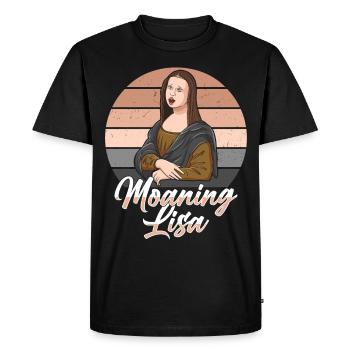 Mona Lisa Artful Classical Art Museum - Men's Premium Organic T-Shirt - black - Front - Nico (187cm)