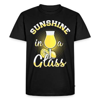 Limoncello italien Lover Liqueur de citron - T-shirt Premium bio Homme - noir - Devant - Nico (187cm)