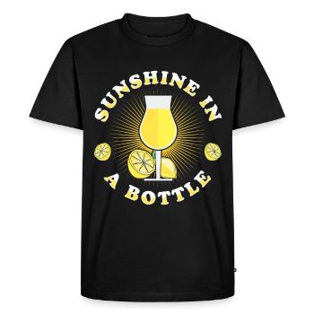 Limoncello italien amateur de liqueur de citron - T-shirt Premium bio Homme - noir - Devant - Nico (187cm)