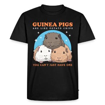 Propriétaire de cochon d’Inde Cadeau de cochon d’Inde - T-shirt Premium bio Homme - noir - Devant - Nico (187cm)