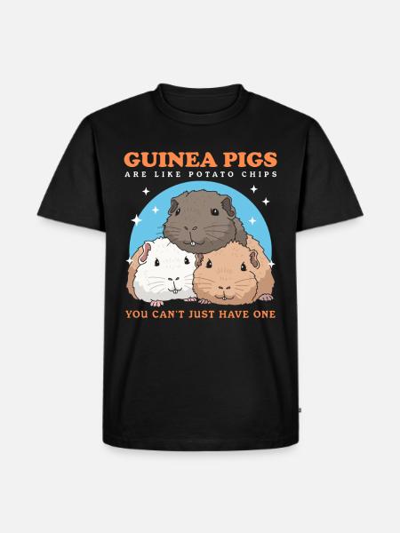 Guinea Pig Owner Guinea Pig Gift - Men's Premium Organic T-Shirt - black