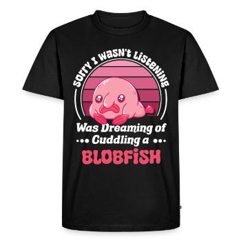 Marine Biologist Deep Sea Fish Blob Fish Ocean - Men's Premium Organic T-Shirt - black - Front - Nico (187cm)
