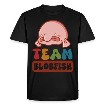 Biologiste marin Poissons d’eau profonde Blob Océan - T-shirt Premium bio Homme - noir - Devant - Nico (187cm)