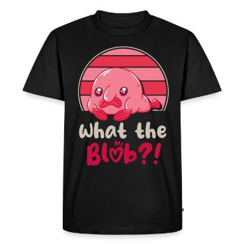 Biologiste marin Poissons d’eau profonde Blob Océan - T-shirt Premium bio Homme - noir - Devant - Nico (187cm)