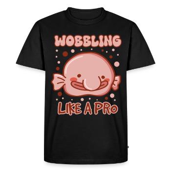 Biologiste marin Poissons d’eau profonde Blob Poisson Océan - T-shirt Premium bio Homme - noir - Devant - Nico (187cm)