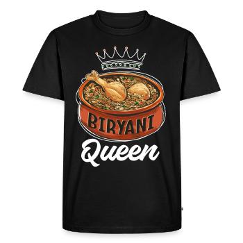 Indian Food Foodies, Biryani, Lovers, - Men's Premium Organic T-Shirt - black - Front - Nico (187cm)