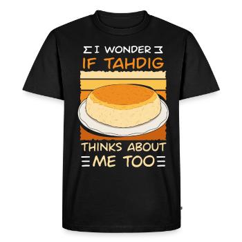 Cadeaux pour les gourmets de Thadig - T-shirt Premium bio Homme - noir - Devant - Nico (187cm)