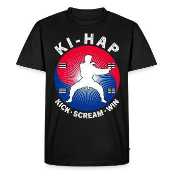 Tang so Do Gift - Men's Premium Organic T-Shirt - black - Front - Nico (187cm)