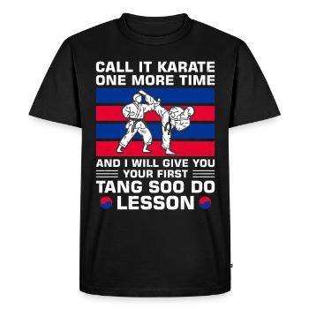 Tang so Do Gift - Men's Premium Organic T-Shirt - black - Front - Nico (187cm)