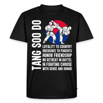 Tang so Do Gift - Men's Premium Organic T-Shirt - black - Front - Nico (187cm)