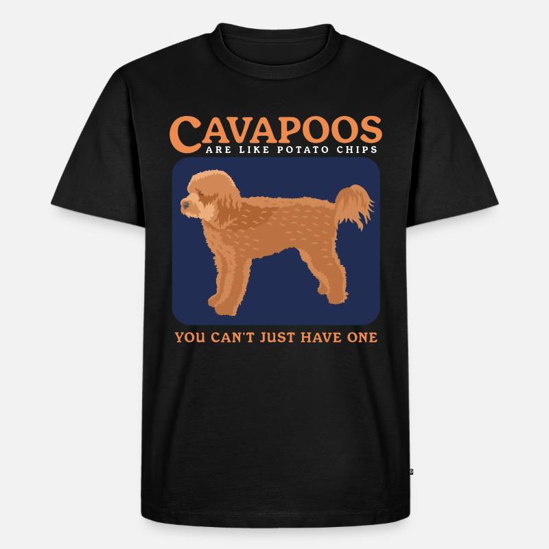 Cavapoo Hunde Cavoodle Hundebesitzer Geschenk - Männer Premium Bio T-Shirt - Schwarz