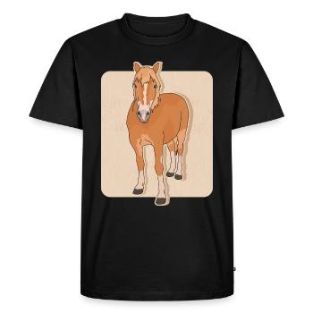 Haflinger Horses Haffi Horse Owner Cadeau - T-shirt Premium bio Homme - noir - Devant - Nico (187cm)