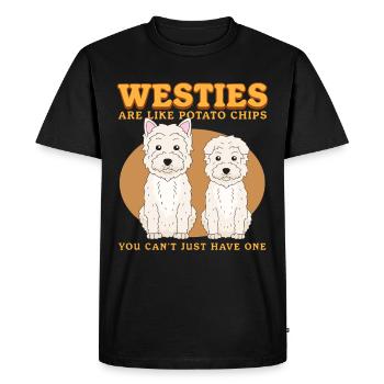Westie Dogs West Highland Terrier Cadeau - T-shirt Premium bio Homme - noir - Devant - Nico (187cm)