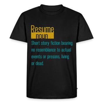 Ressources Humaines Responsable RH Profession - T-shirt Premium bio Homme - noir - Devant - Nico (187cm)