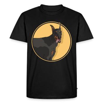 Doberman Dogs Dog Owner Gift - Men's Premium Organic T-Shirt - black - Front - Nico (187cm)