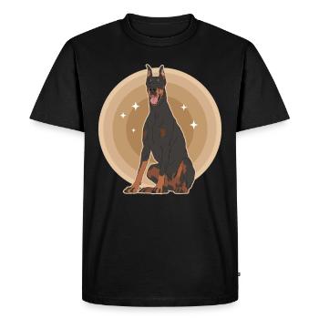 Doberman Dog Dog Propriétaire Cadeau - T-shirt Premium bio Homme - noir - Devant - Nico (187cm)