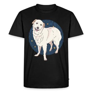 Chiens de montagne des Pyrénées | Cadeau du propriétaire de chien - T-shirt Premium bio Homme - noir - Devant - Nico (187cm)