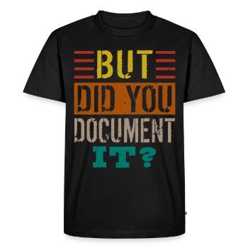 Ressources Humaines Responsable RH Profession - T-shirt Premium bio Homme - noir - Devant - Nico (187cm)