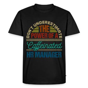 Ressources Humaines Responsable RH Profession - T-shirt Premium bio Homme - noir - Devant - Nico (187cm)
