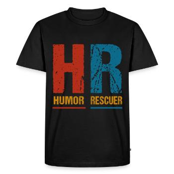 Profession: hr-manager im Personalwesen - T-shirt Premium bio Homme - noir - Devant - Nico (187cm)