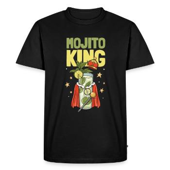 Amateur de cocktail Buveur d’alcool Coup de liquide céphalorachidien - T-shirt Premium bio Homme - noir - Devant - Nico (187cm)