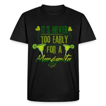 Buveur d’alcool de cocktail mexicain - T-shirt Premium bio Homme - noir - Devant - Nico (187cm)