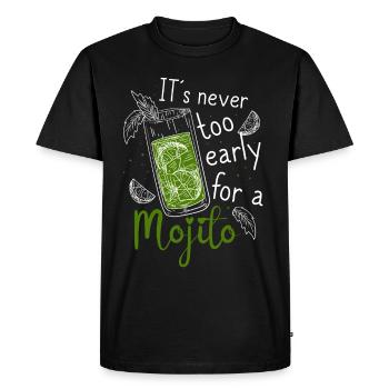 Amateur de cocktail Buveur d’alcool Coup de liquide céphalorachidien - T-shirt Premium bio Homme - noir - Devant - Nico (187cm)