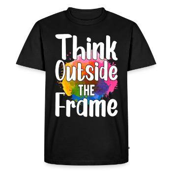 Peintre Toile Liquide Peinture Art Peinture - T-shirt Premium bio Homme - noir - Devant - Nico (187cm)