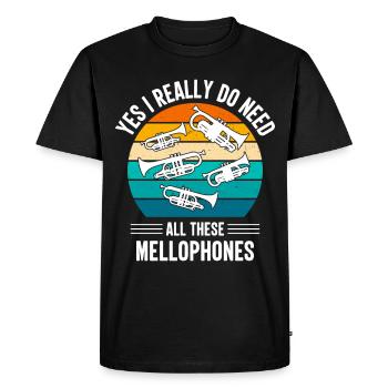 Mellophonist Musical Instrument Orchestra - Men's Premium Organic T-Shirt - black - Front - Nico (187cm)