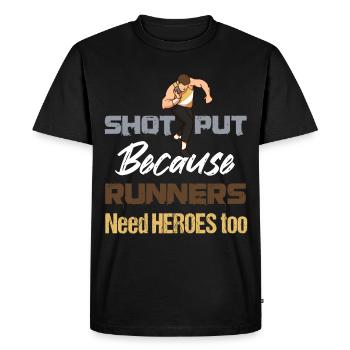Athletics, Athletics, Throwing athletes, - Men's Premium Organic T-Shirt - black - Front - Nico (187cm)