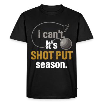 Athletics Athletics Throw Athlete - Men's Premium Organic T-Shirt - black - Front - Nico (187cm)