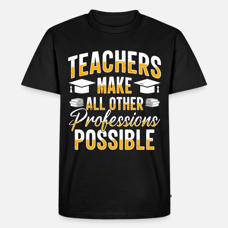 Enseignant Enseignant Éducateur Professeur - T-shirt Premium bio Homme - noir
