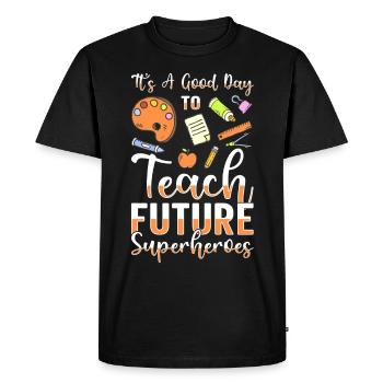 Teaching Teaching Educator Professor - Men's Premium Organic T-Shirt - black - Front - Nico (187cm)