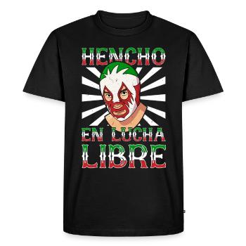 Lutte mexicaine lucha libre mask - T-shirt Premium bio Homme - noir - Devant - Nico (187cm)