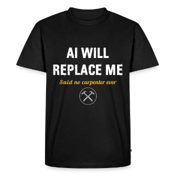 carpenter, woodworking, woodworker, profession - Men's Premium Organic T-Shirt - black - Front - Nico (187cm)