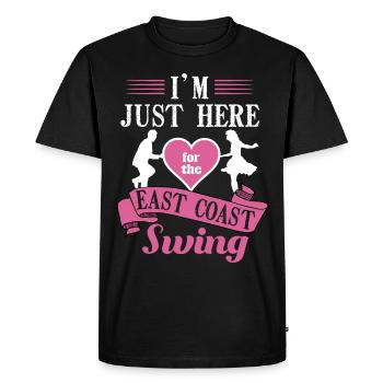 Lindy Hop Swing Dance Couple Dancer Swing Dance - T-shirt Premium bio Homme - noir - Devant - Nico (187cm)