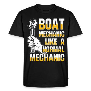 Mechanical Engineer Engineer Profession - Men's Premium Organic T-Shirt - black - Front - Nico (187cm)