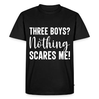 Maman de garçons Meilleure maman de tous les temps - T-shirt Premium bio Homme - noir - Devant - Nico (187cm)