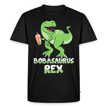 Bubble Tea Drink Pearl Milk Tea Lover Kawaii - Men's Premium Organic T-Shirt - black - Front - Nico (187cm)