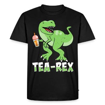 Bubble Tea Drink Pearl Milk Tea Lover Kawaii - Men's Premium Organic T-Shirt - black - Front - Nico (187cm)