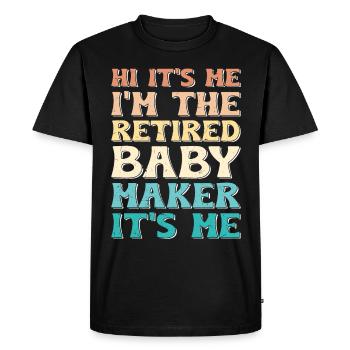 Urologist Contraception Surgery - Men's Premium Organic T-Shirt - black - Front - Nico (187cm)