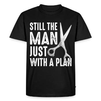 Urologist Contraception Surgery - Men's Premium Organic T-Shirt - black - Front - Nico (187cm)