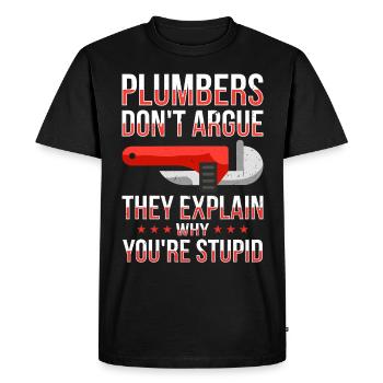 Plumbing Drain Surgeon Job Profession - Men's Premium Organic T-Shirt - black - Front - Nico (187cm)