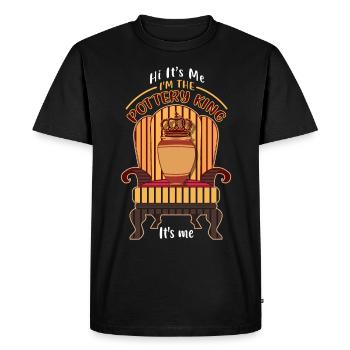 Pottery Lover Clay Ceramic Four - T-shirt Premium bio Homme - noir - Devant - Nico (187cm)